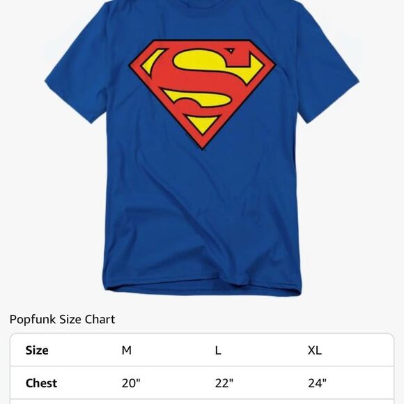 Superman Logo Blue T-Shirt - Picture 4 of 5